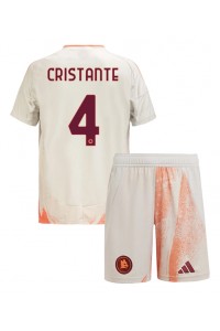 AS Roma Bryan Cristante #4 Babytruitje Uit tenue Kind 2024-25 Korte Mouw (+ Korte broeken)